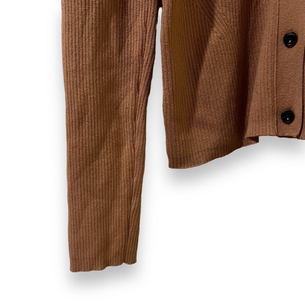 NWT Rails Beau Cardigan XL Camel Tan Silk Blend Quiet Luxury Old Money Preppy - Picture 7 of 12